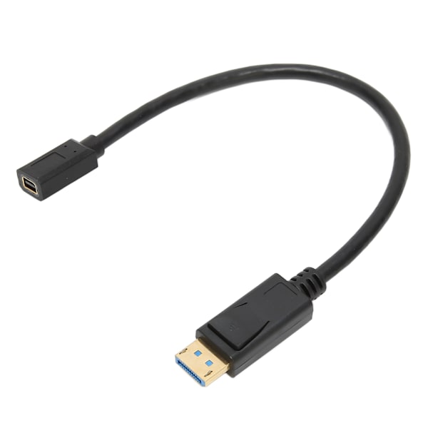 DP han til mini DP hun kabel 8K 60Hz 4K 144Hz 32,4Gbps 30cm længde Displayportkabel 1.4 til computer