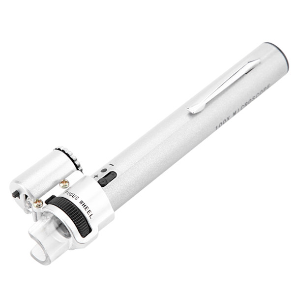 100X Mini LED Suurennuslasi Mikroskooppi Kultaseppien Luppi Suurennuslasi Pussi