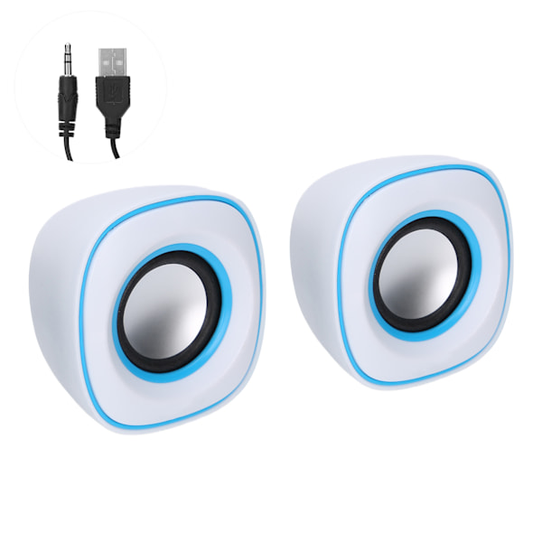 USB-høyttalere Mini Bærbar PC Stereo Lydboks Høyttalere 3,5 mm lyduttak jt‑2605