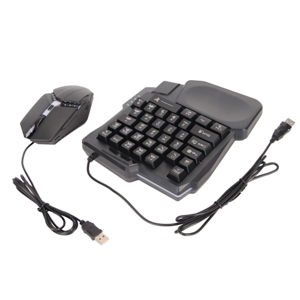 Half Hand Gaming Tangentbord och Mus Combo Wired Gaming Mouse Converter för Android för Harmony för IOS 10.0-13.3