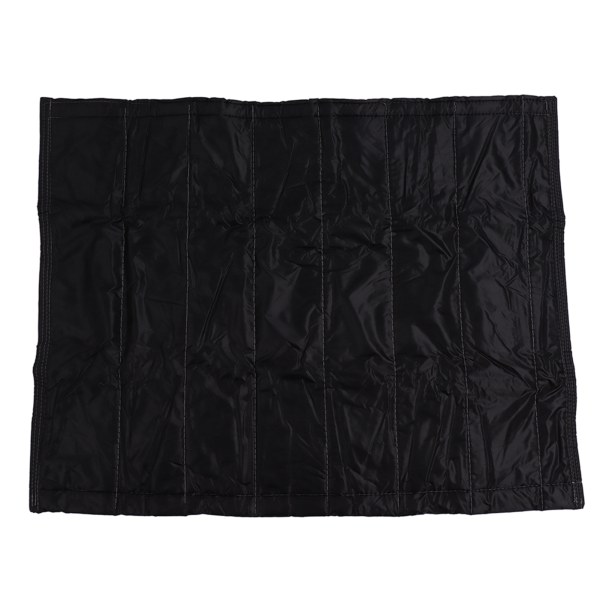 Fireplace Blanket Black Oxford Fabric 2 Layers Cotton Hook and Loop Fireplace Draft Stopper for Home Indoor Winter 39x32in