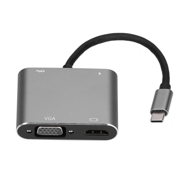 Dockingstation 4 i 1 Multi Port High-Definition Multimedia Interface Adapter Konverter til dataoverførsel