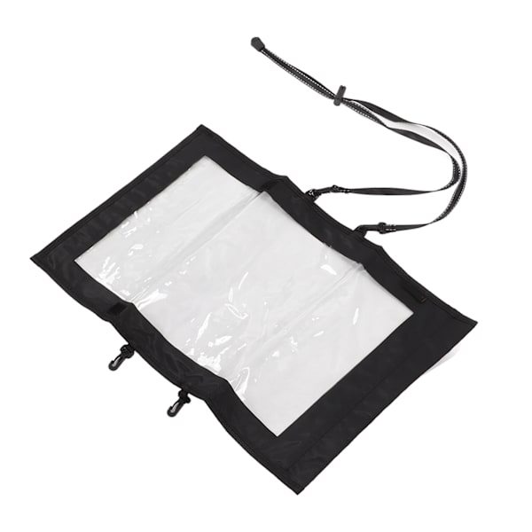 Transparent vandringskortpose med 2 ekstra stropper Vandafvisende TPU Map Dry Case til camping
