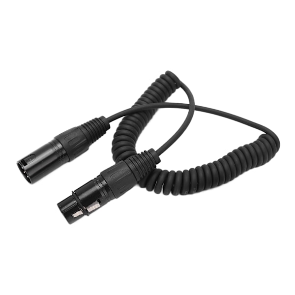 Hodetelefonforlengningskabel med spiralledning 5-polet XLR-kontakt for Airbus Aviation-hodetelefoner