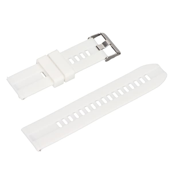 【NX】Klockarmband 22 mm Universal Quick Release Silikontillbehör för Realme Watch 2 Vit