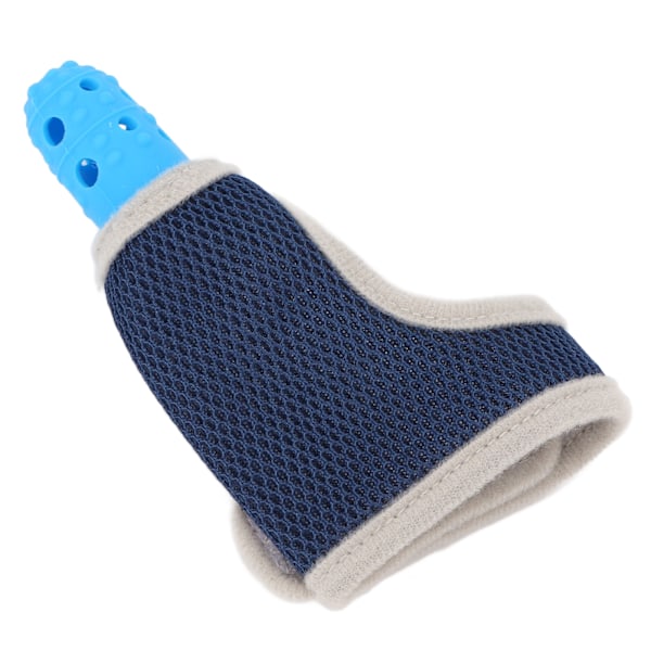 Baby Finger Guard Silikonbitring Andas handledsband Finger sugande Stoppskydd för småbarn Blå