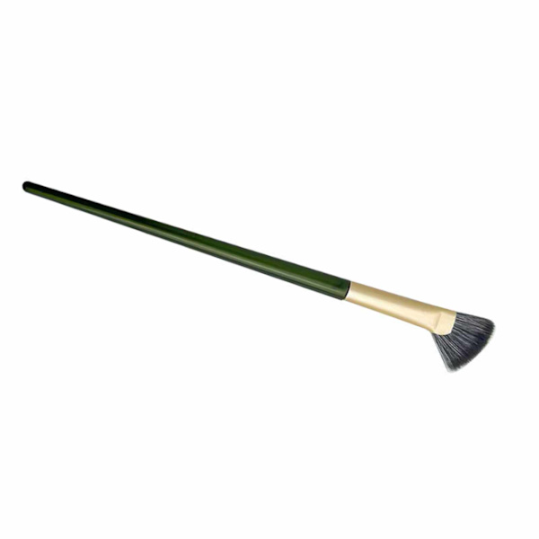 Halvfläktform Nose Shadow Brush Vinklad makeupborste Mjuka borstar Noskonturborste för nybörjare Professionell Svart