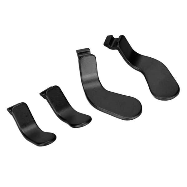4 STK Controller Paddles Rustfrit stål Udskiftningscontroller dele Kompatibel med Xbox One Elite Controller Series 2 Model 1797 Sort