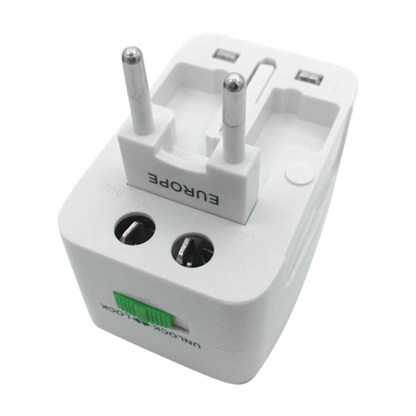 World Travel Power Plug Adapter Bärbar multifunktionell 4 i 1 US UK EU Plug Travel Adapter Converter