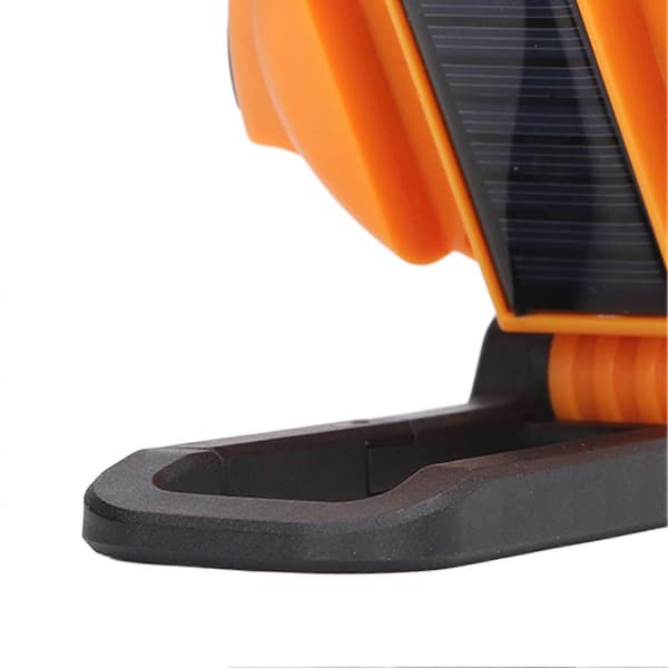 Solar arbejdslys Magnetisk 3-trins justerbar genopladelig LED arbejdslys til bilvedligeholdelse Orange