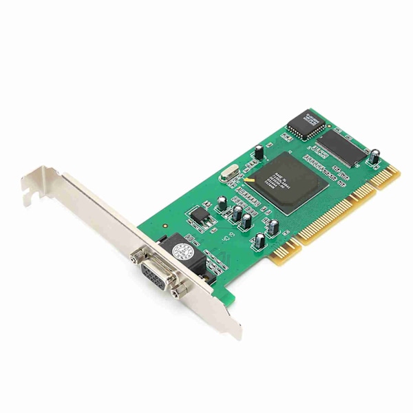 Grafikkort VGA PCI 8MB 32Bit Stasjonær datatilbehør Multi Display for ATI Rage XL