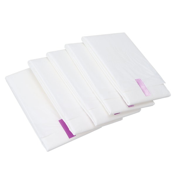 5 stk 360 mm menstruasjonsbind for kvinner Ren bomull Pustende engangsmatte, stor absorberende feminin bind