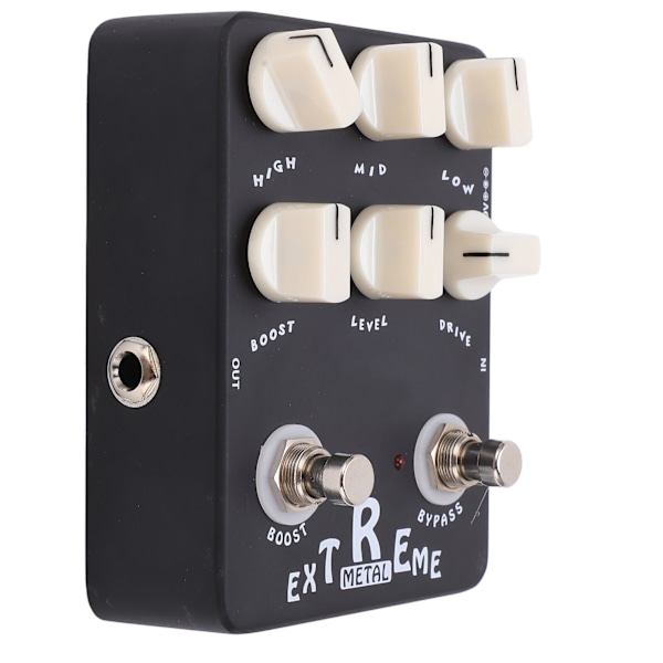 Metall Distortion Effektpedal 3-bånds EQ Lav Mellom Høy Gain Bypass for elektrisk gitar JF‑17