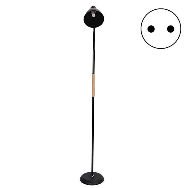 Enkel gulvlampe E27 Tricolor Stue Soveværelse Sengelampe LED-stående lampe til hjembelysning EU-stik 220V