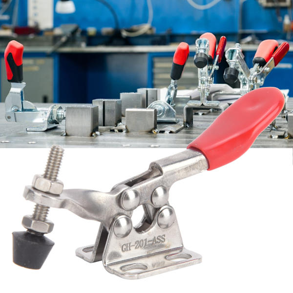 2st Toggle Clamp 304 Rostfritt stål Snabbsvetsfixtur Handverktyg 27KG GH-201-ASS