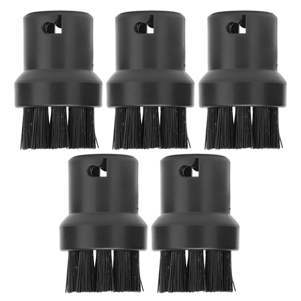 5 stk dampbørstekluter i svart for damprensere, erstatningsbørste for Karcher SC1 SC2 SC3 SC4 SC5