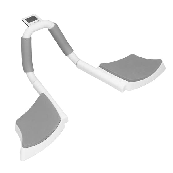【NX】Multifunktionell plankstöd Träningsutrustning Hem Armbågsstöd Abs träningsutrustning med digital timer Grå Vit