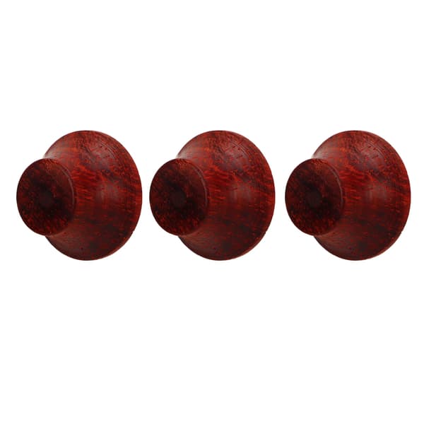 3 st Elgitarrknopp Eco Friendly Wood Gitarr Volymkontrollknopp Byte Redwood