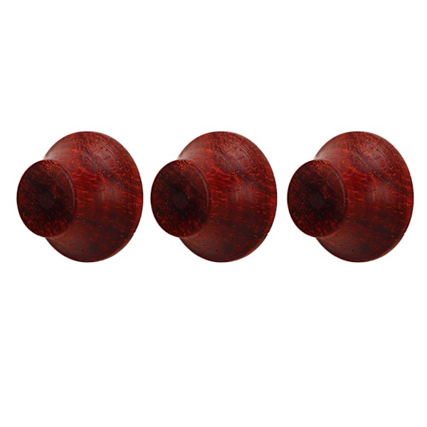 【NX】3 st Elgitarrknopp Eco Friendly Wood Gitarr Volymkontrollknopp Byte Redwood