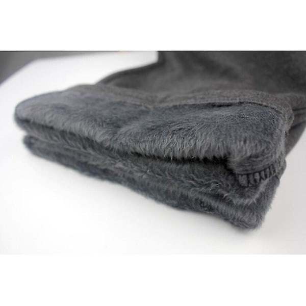 Plus Size 5xl 6xl 7xl Vinter joggebukser for menn Bomull Uformell Elastisk midje Løs varm fleece tykke bukser Dark gray XL