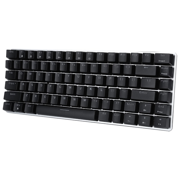 Ajazz Mechanical Keyboard 82 Key Gamer PC Bärbar dator USB-spelutrustning AK33Blue Switch Svart tangentbord Vitt ljus