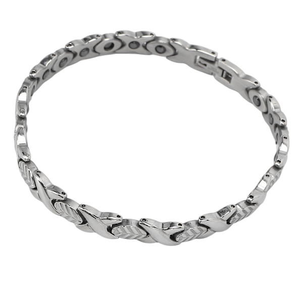 Magnetarmband Titanstål Stark magnetterapiarmband Artrit Smärtlindring för kvinnor män