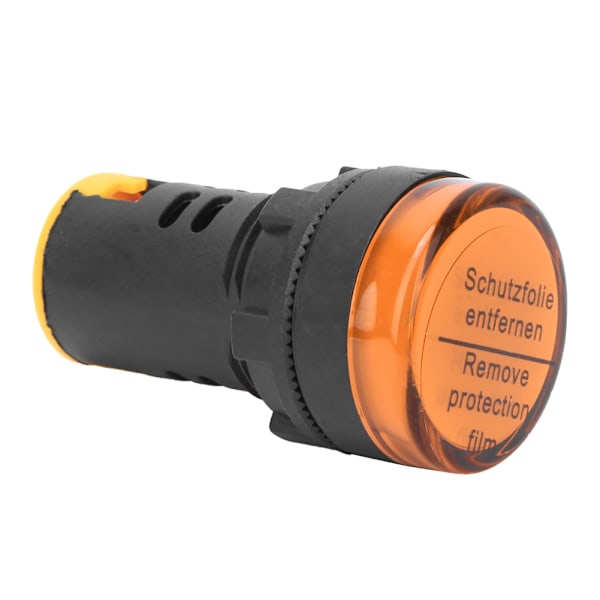 10 stk BERM LED Strømindikatorlampe PC Brandhæmmende Skall 22mm Diameter 380V AD16-22D/S Gul