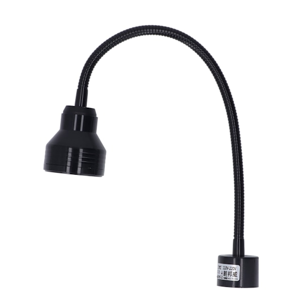 Magnetisk arbetslampa 9W LED flexibel strålningsfri svanhalsarbetslampa i aluminium för industrisvarv US-kontakt 110‑220V