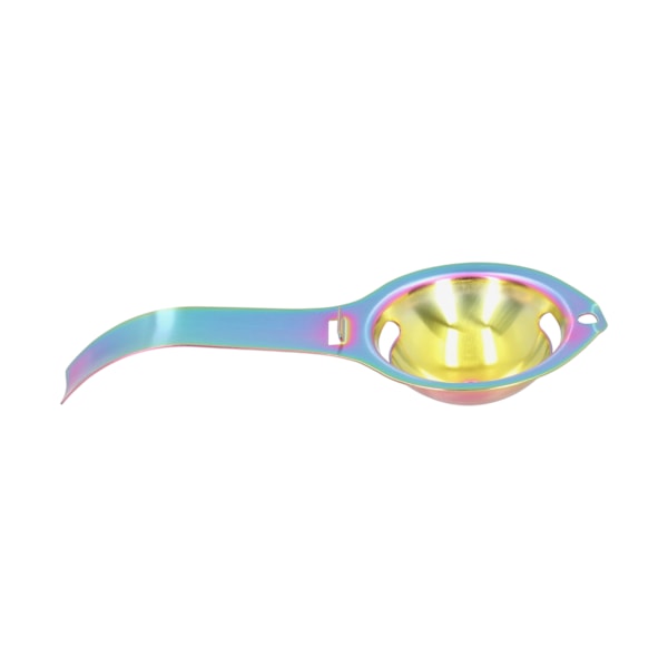 Äggula Vit Separator Rostfritt stål Äggavdelare Silfilter med långt handtag för KitchenColorful