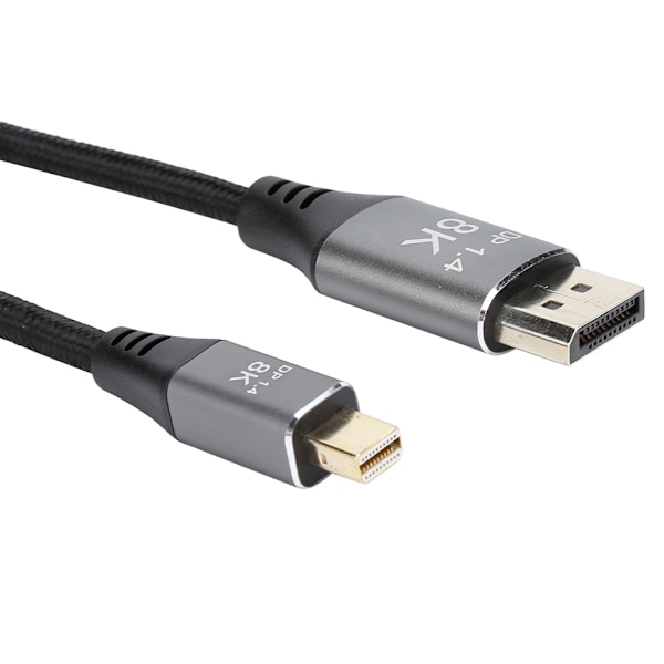 B0305&#8209;1 Mini DP til DP Adapterkabel 1.4 Version 8K High Definition 1 meter Langt Mini DisplayPort Port