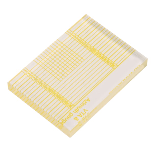 Azimuth Linjal Klartryckt Transparent Akryl Skivspelare Tonarm VTA Cartridge Azimuth Linjal