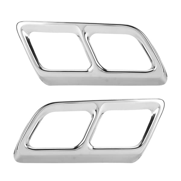 2 stk. udstødningsrør trim FourOut bageste halsramme udskiftning til Cadillac XT6 2020-21 (lys farve)