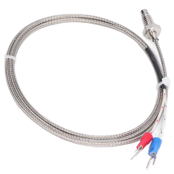 BERM K typ termoelement M6 tum skruv temperatursensor sonder tråd 0‑400℃ 1 meter