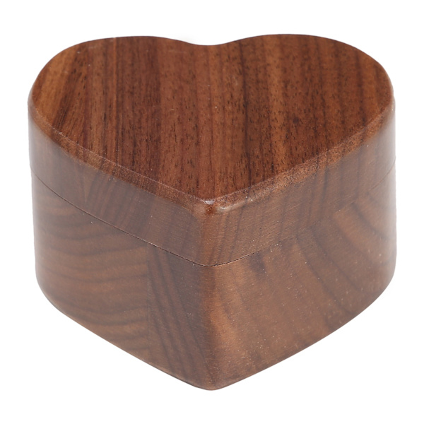 Ring Box Hjärtformad trä smycken arrangör förslag Bröllop förlovning gåvor