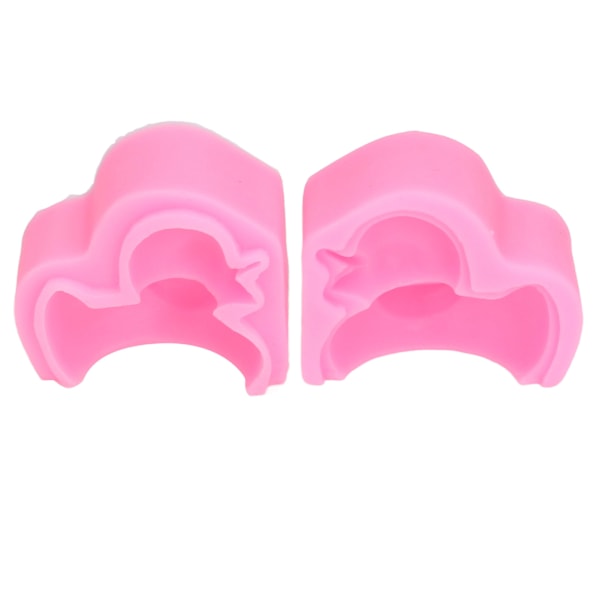 2 stk Fondantforme Rosa Andefigur Pålidelig Holdbar Dekorativ Fleksibel Blød Vaskbar Håndværkstilbehør til Kage