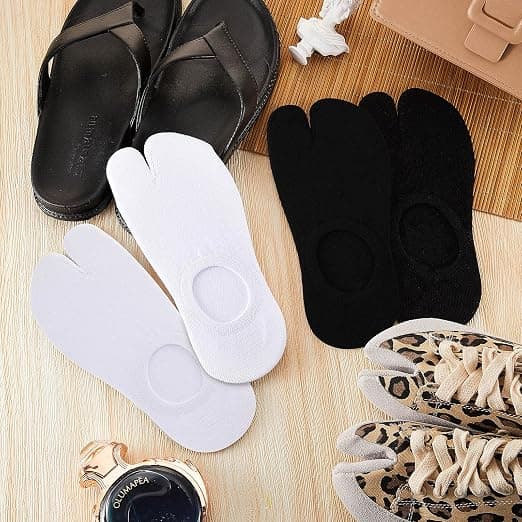 Dobbelt Flip Flop-strømper Japanske Flip Flop-strømper til Geta og Casual Flip Flop[NX]