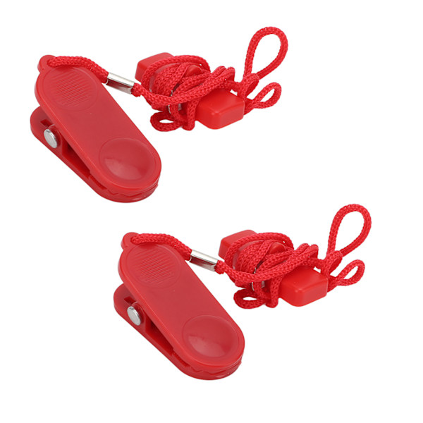 2st Löpmaskin säkerhetsnyckel Löpband Magnetisk säkerhetsbrytare Fitnessersättning 14x35 mm/0,5x1,4in