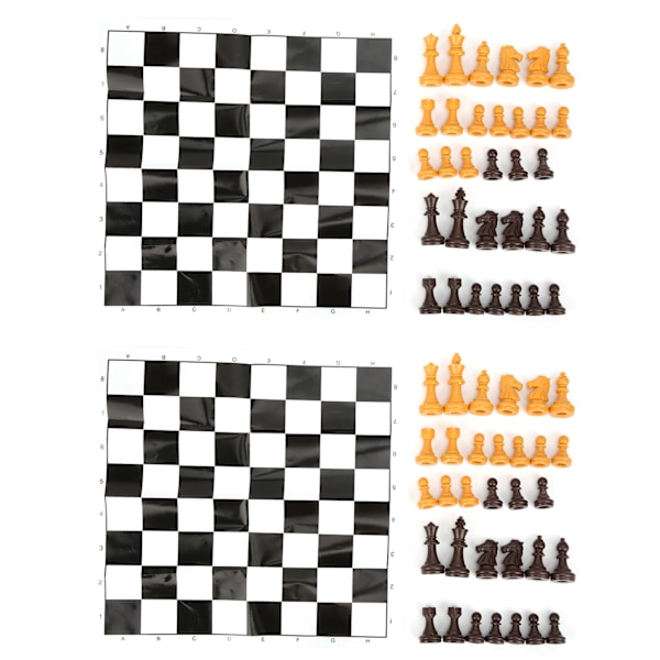 2 set schackspel schackspelsset Bärbar barn Vuxna som spelar schackspelleksak