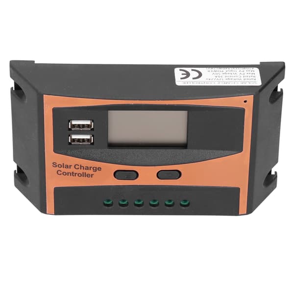 【NX】12V/24V Solar Charge Controller IP32 Vandtæt Højeffektiv PWM Solar Power Controller 30A