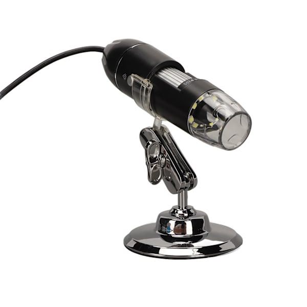 Digitalt mikroskop 1600X HD-oppløsning 8 LED-lys USB Type C 2 i 1 elektronisk digitalt mikroskop