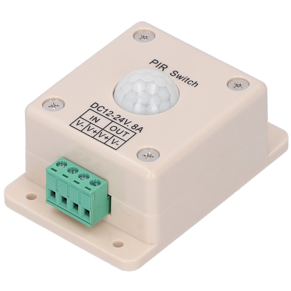 Infraröd Människokroppssensor DC12-24V LED-lampstyrenhet Automatisk PIR-induktiv strömbrytare
