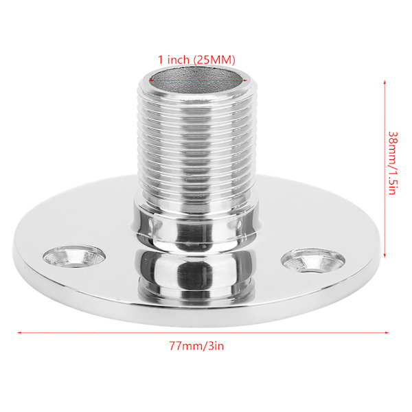 Marine Antenne Base Mount 316 rustfrit stål Han Gevind Antenne Base Bådtilbehør