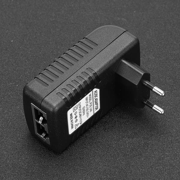 DC 48V 0,5A Strømforsyningsinjektor 24W POE Adapterstik 100-240VEU