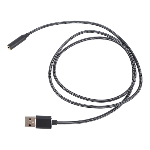 USB Lydkort USB til 3,5 mm Jack Lydadapter Ekstern Stereo Lydkort for Hodetelefoner 4 Kjerne