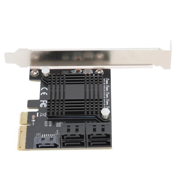 Utvidelseskort PCIE til 5 porter SATA3.0 Modulomformerbrett JMB585-brikke for datamaskin