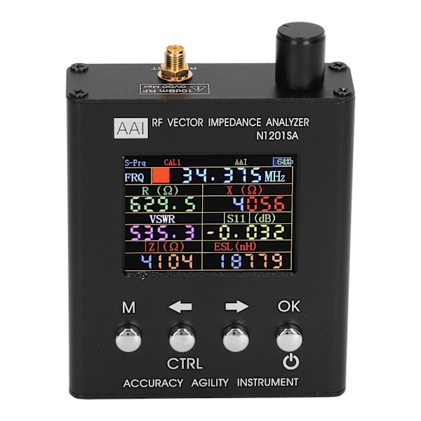 RF Vektorimpedansanalysator 2,4 tommer skærm ANT SWR Antenneanalysetester USB-opladning 137,5MHz-2700MHz
