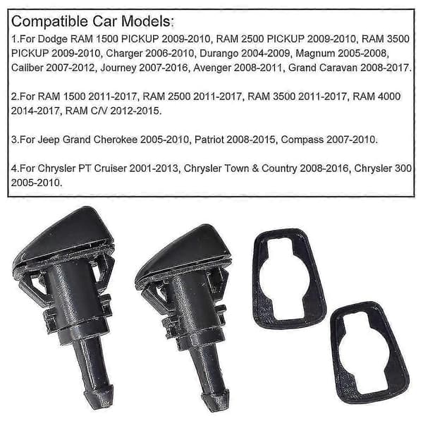 Vindruteslangsats för utbyte, passar 2001-2013 Dodge Ram Jeep Chrysler Pt Cruiser