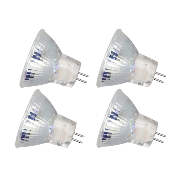 4ST MR11 12LED-pære 2W 300LM Spotlampe Dobbelstift Sokkel Landskapslampe Kald Hvit 6000K