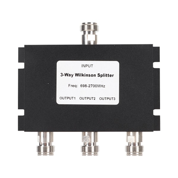 3-veis TV-signalsplitter Profesjonell 698‑2700MHz 3-veis strømdeler med F-hunnkontakt for kommunikasjon 50W