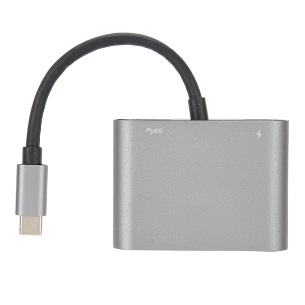 4-i-1 Typ C till PdHDMiVGaUSB Hub Adapter Datortillbehör Silver